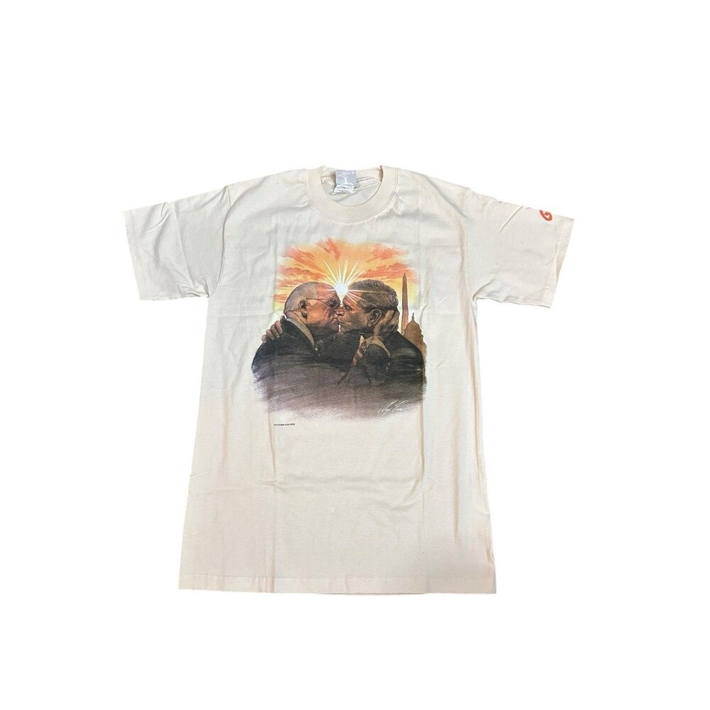 George Bush Dick Cheney Graphic T Shirt XL Gay Politics 2006 Alex Ross NEW